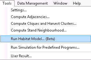 RunHabitatModelMenuItem