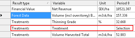 TreatmentResultSelection